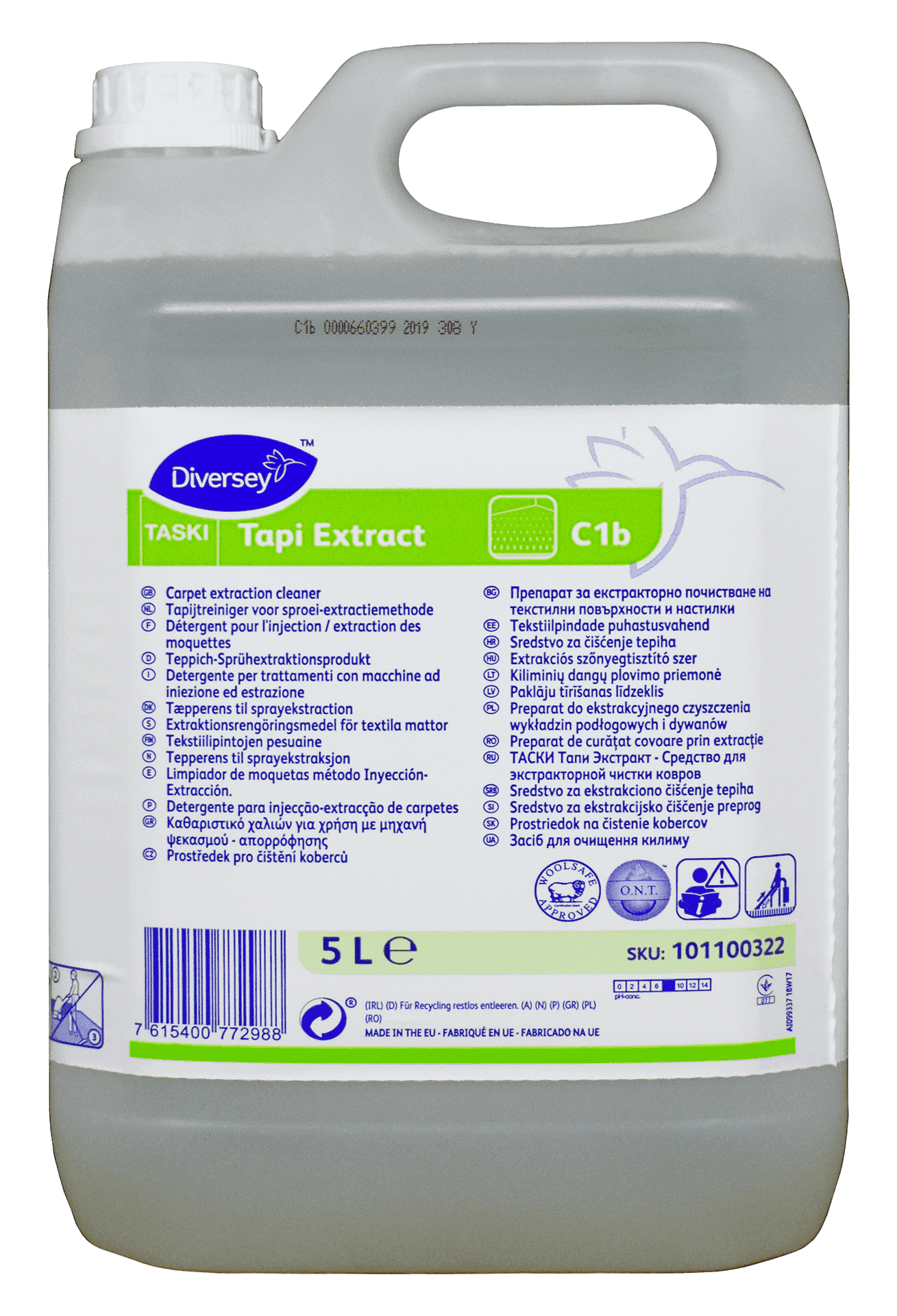 Diversey Taski Tapi Extract, 5L для килимових покриттів.